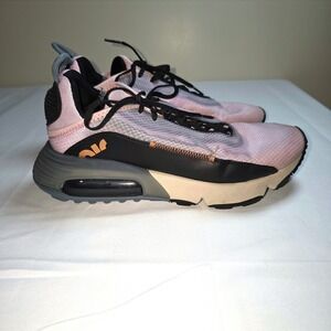 Nike Air Max 2090 Women's Pink Black Rose Gold Casual Sneakers Size 9 FLAW